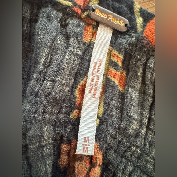 Free People Sleeveless Floral Fleur Printed Tunic Top Twilight Combo NWOT Wmns M - Picture 5 of 8